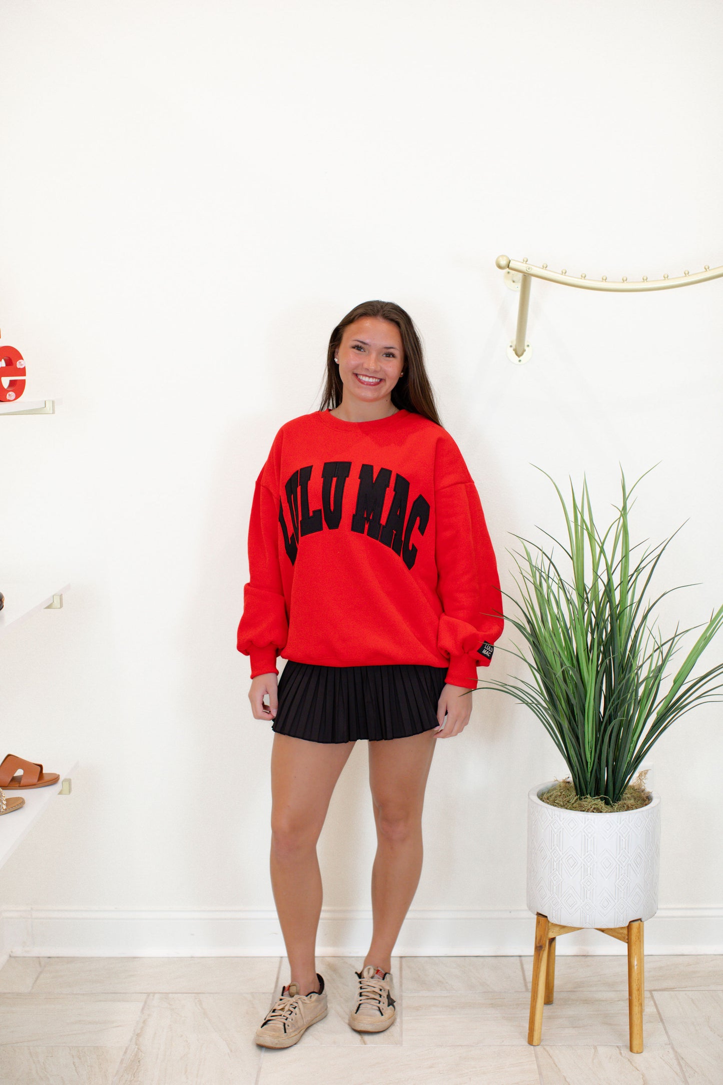 Lulu Mac Red/Black Sweatshirt