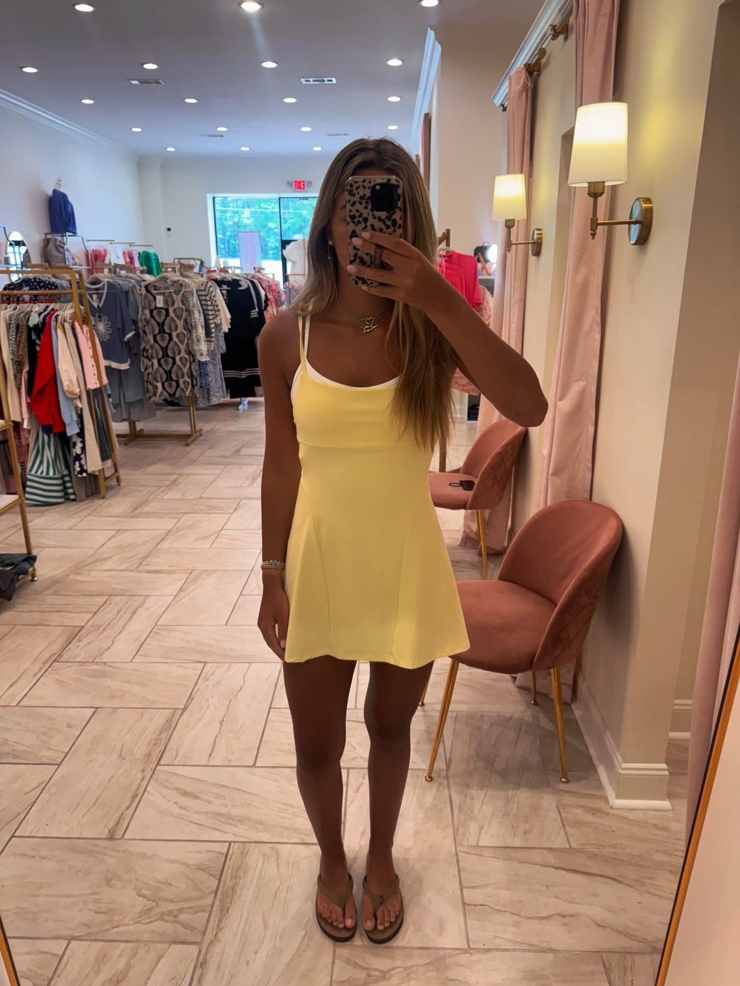 Double Layered Dress - Lemon