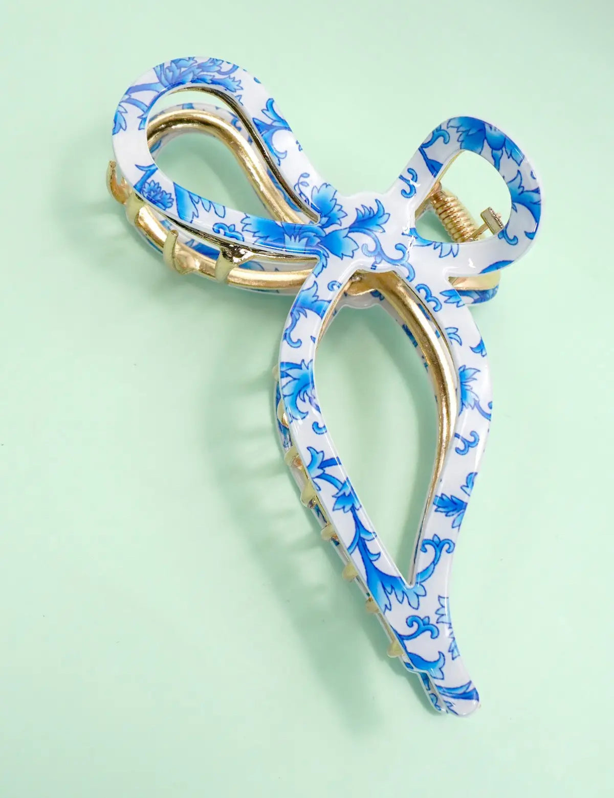 Bow Hair Clip - Blue