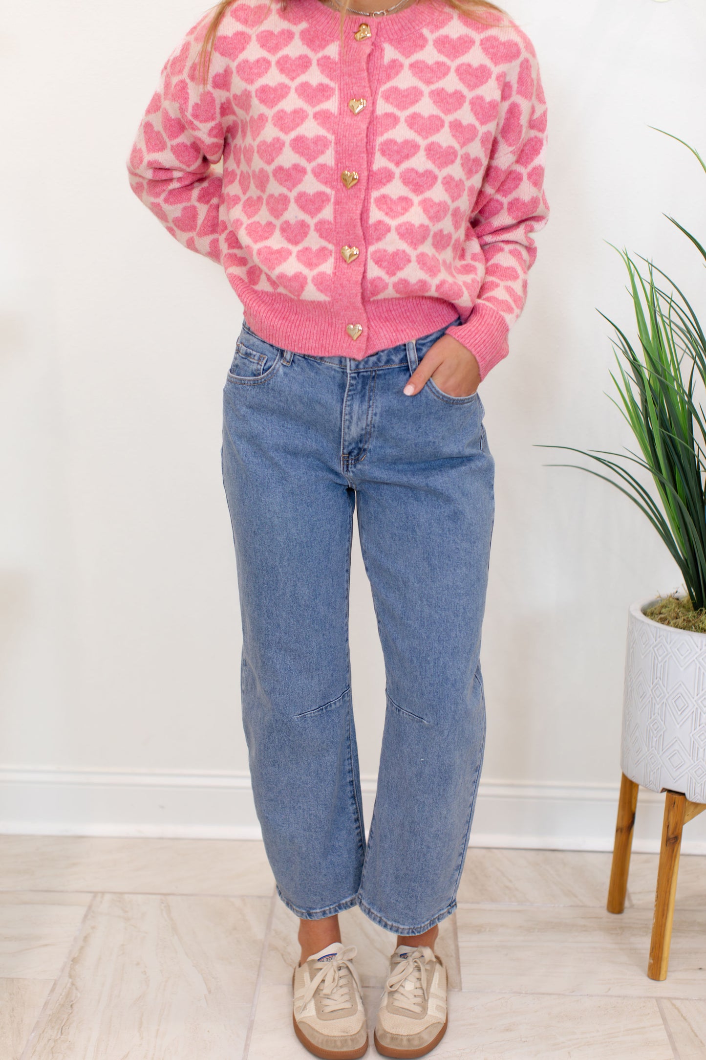 Barrel Leg Denim Jeans