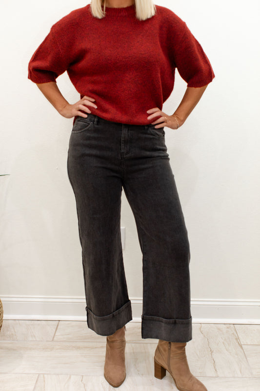 Black Cuff Pants