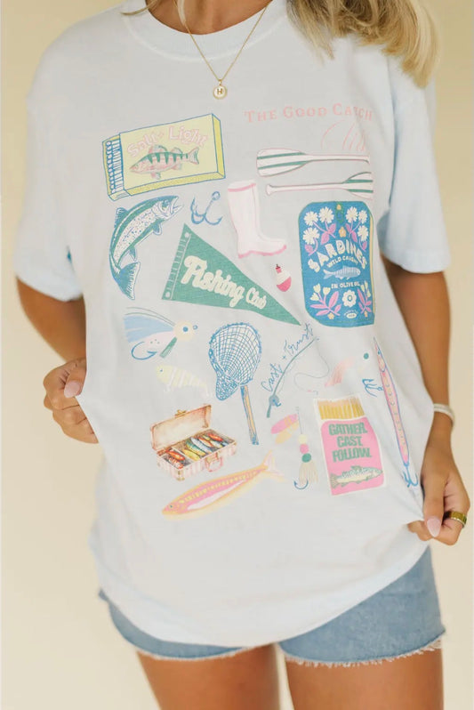 Fishing Club Match Box Graphic Tee