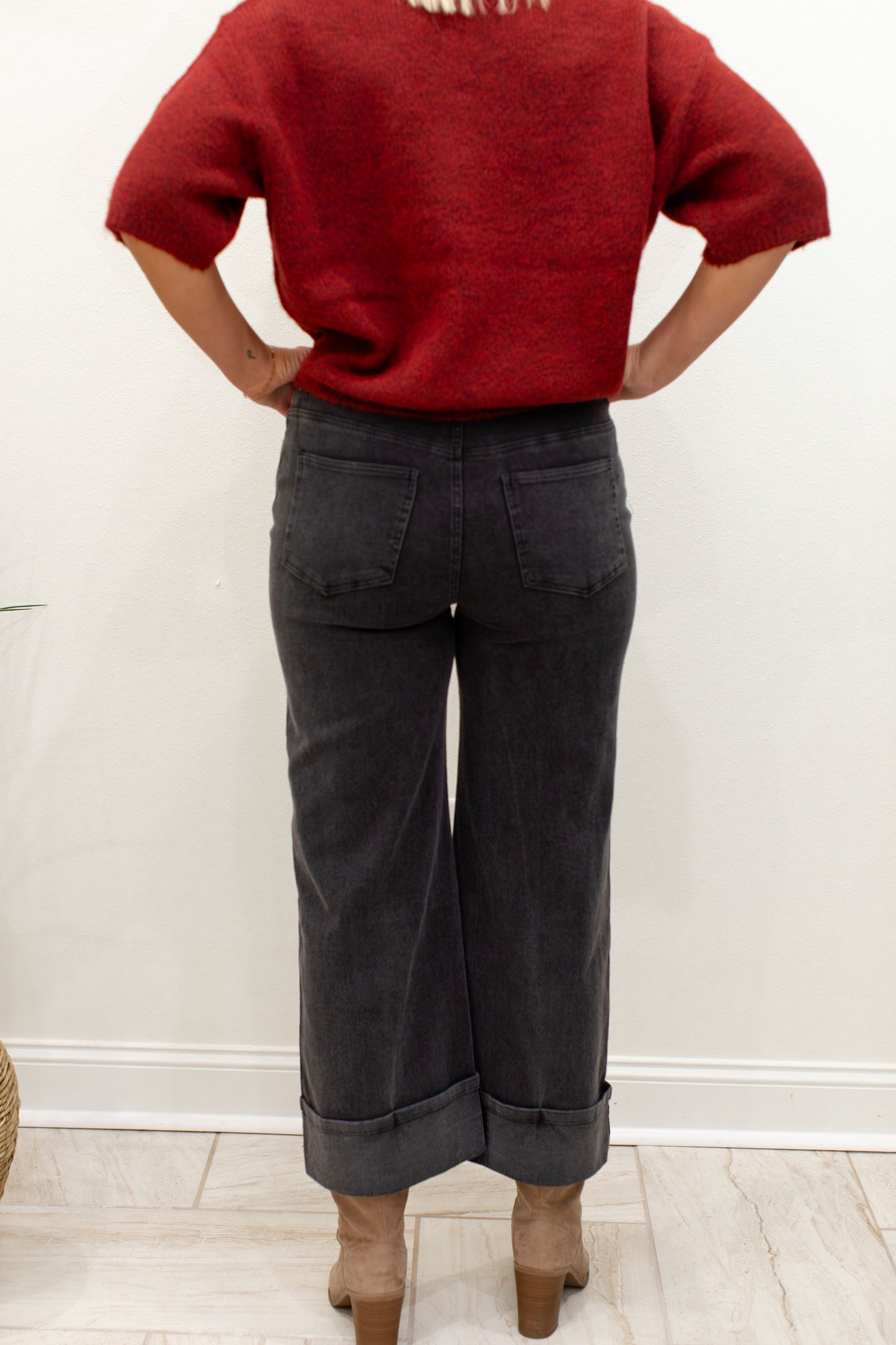 Black Cuff Pants