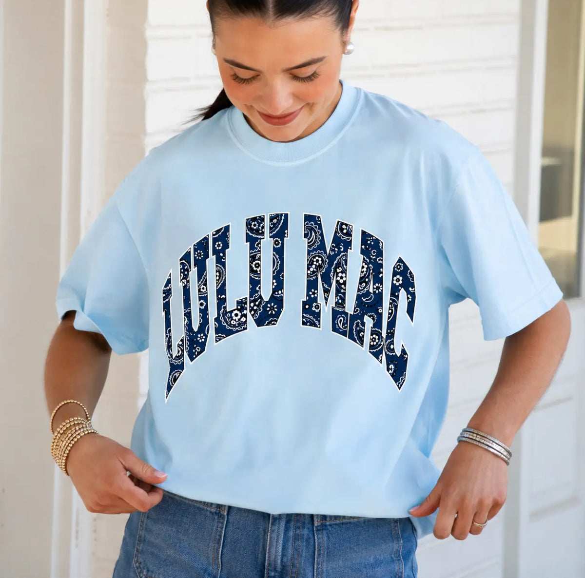 LuluMac Chambray Bandana Tee