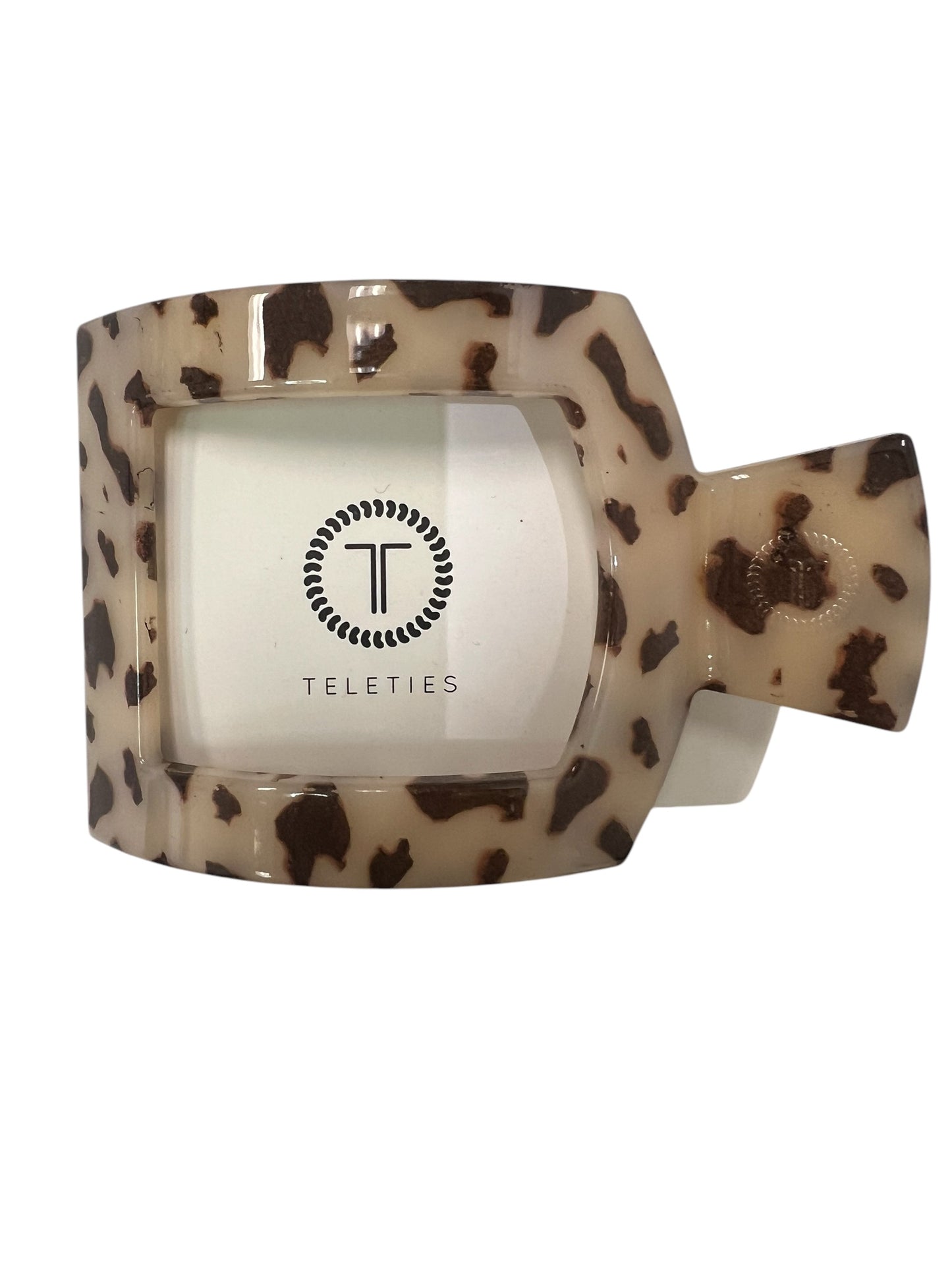 Blonde Tortoise Medium Flat Square Clip