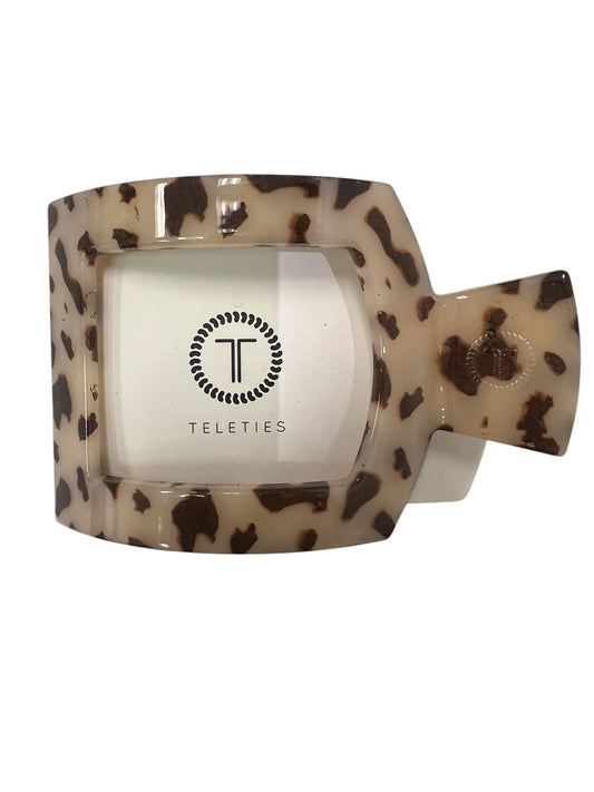 Blonde Tortoise Medium Flat Square Clip