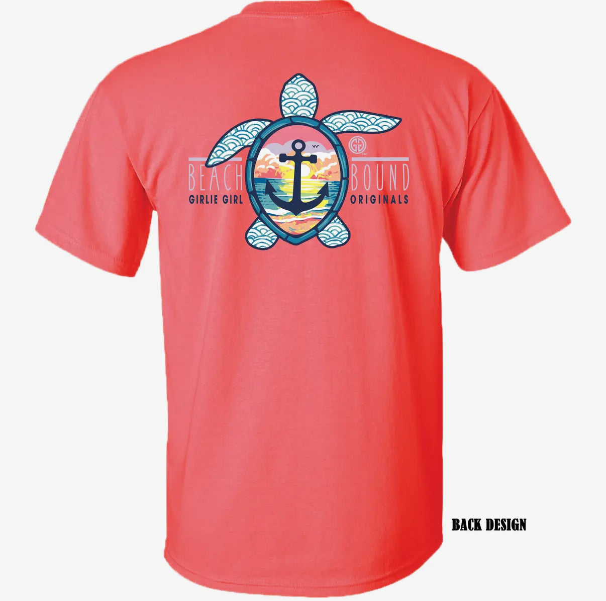 Beach Bound - Coral Silk T-Shirt