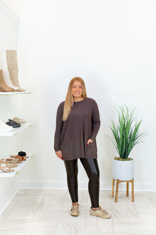 Loose Fit Round Neck Sweater