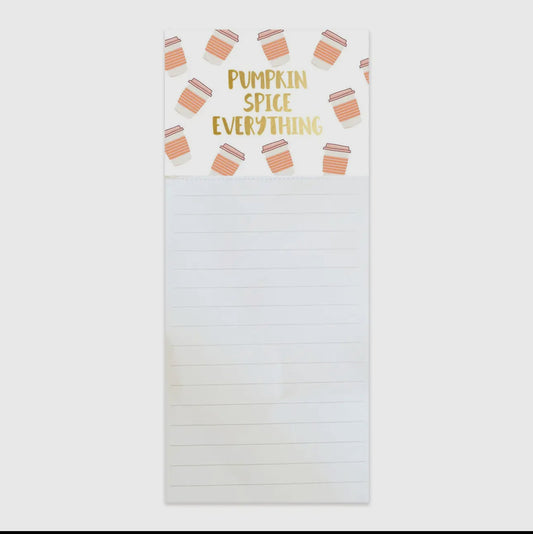 Magnetic Notepad Pumkin Spice Everything