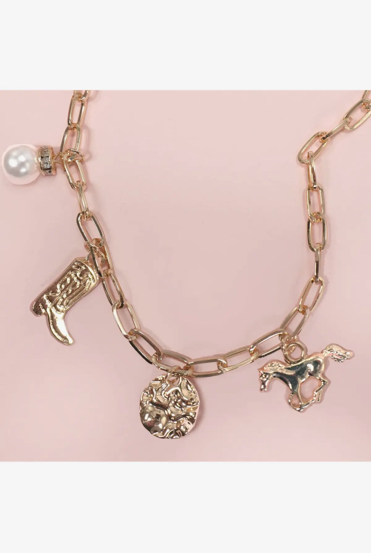 Western Charm Necklace-Gold