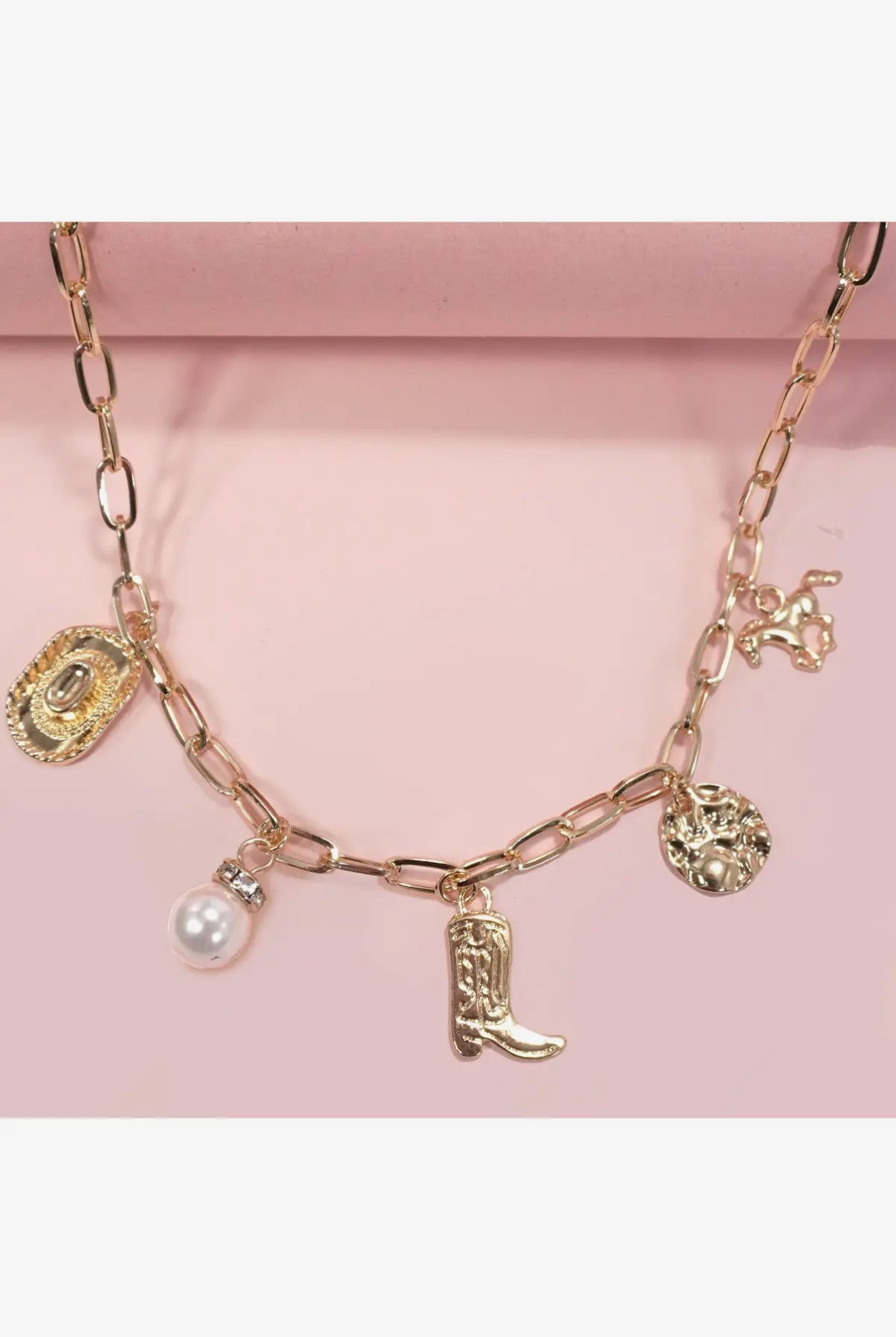 Western Charm Necklace-Gold