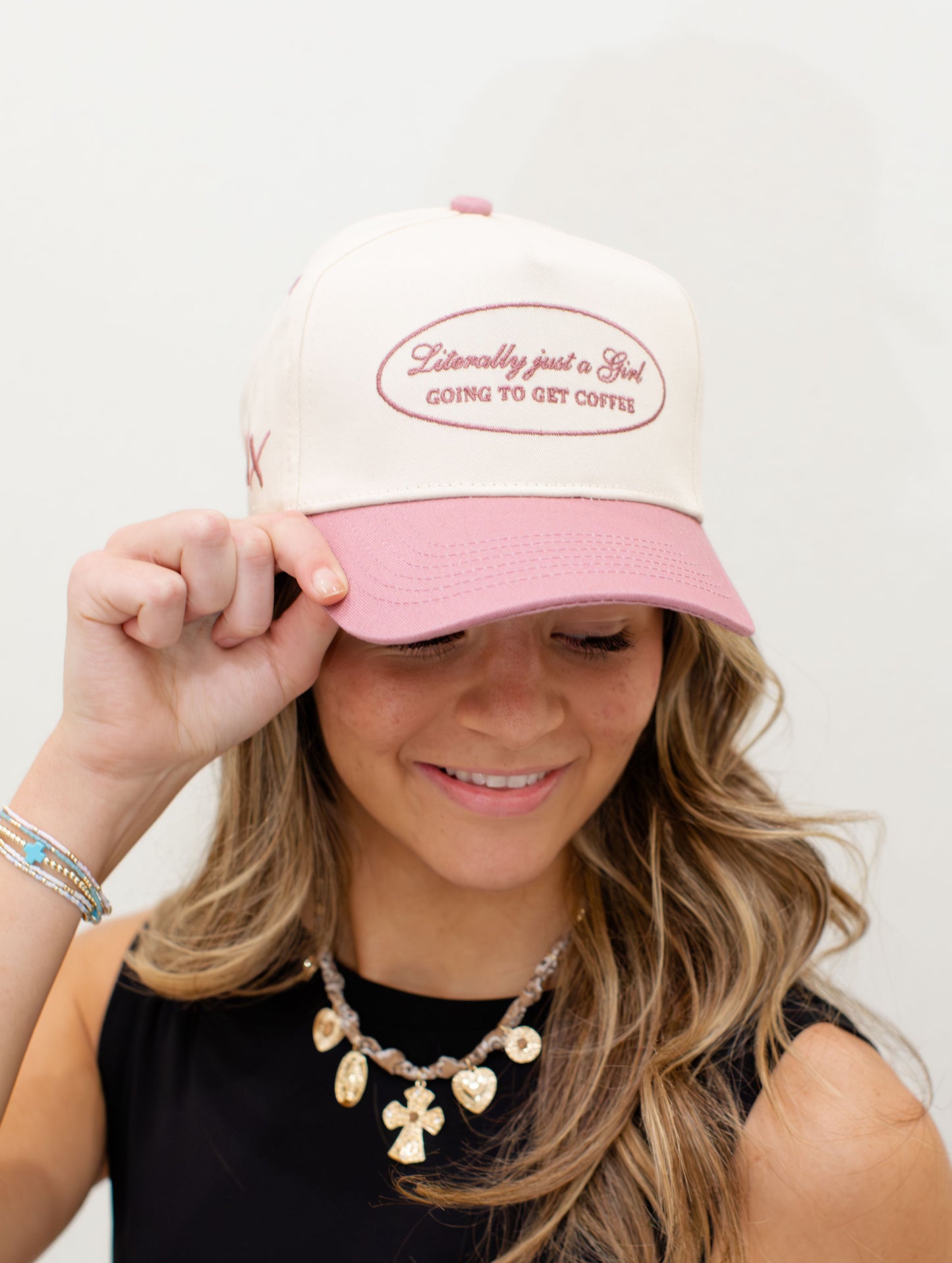 Literally Just A Girl Mauve Vintage Trucker Hat