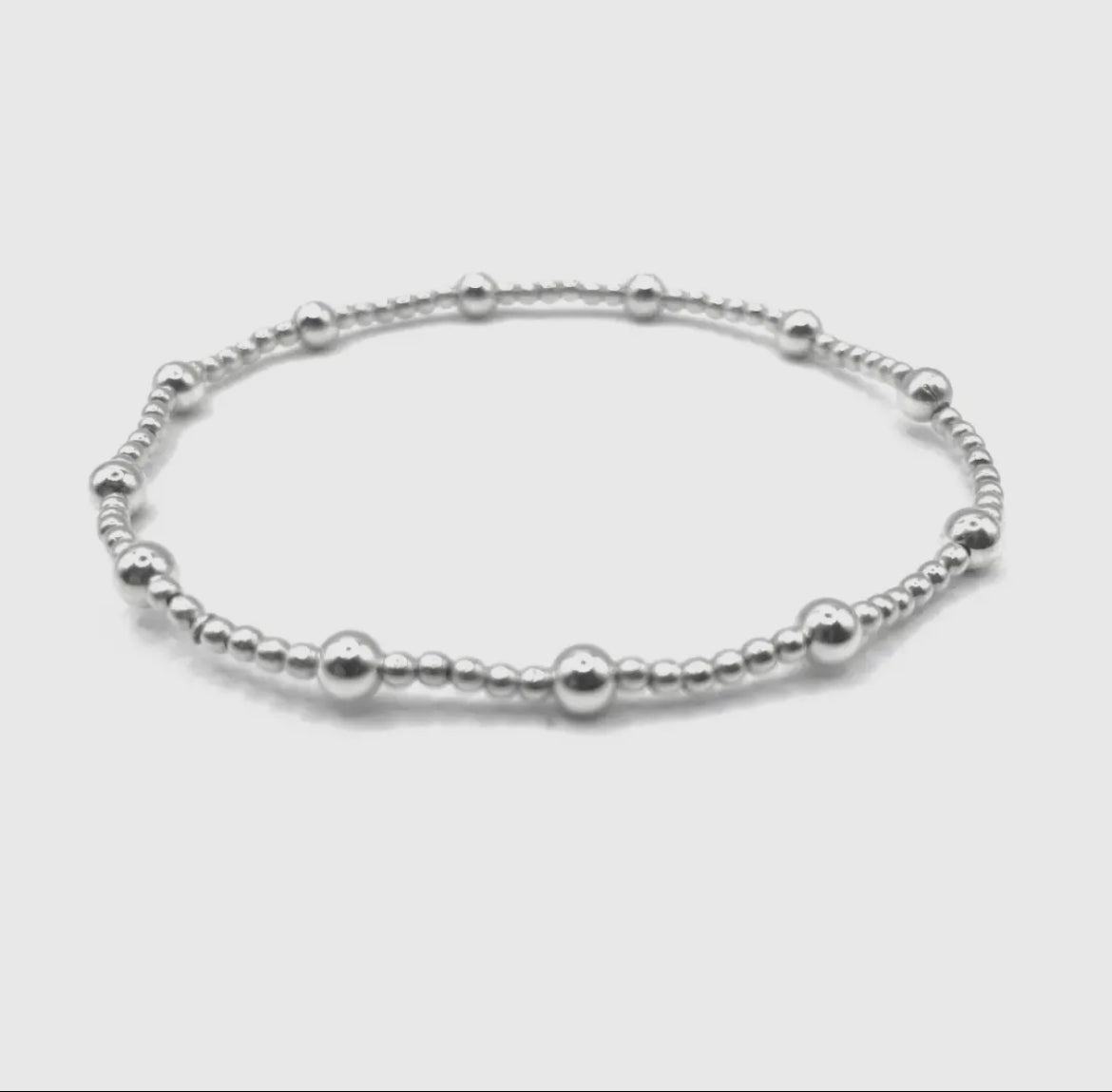 2mm Sterling Silver Waterproof Karma Bracelet