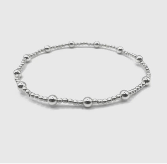 2mm Sterling Silver Waterproof Karma Bracelet
