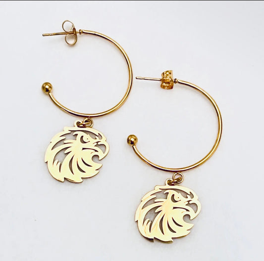 Eagles Hoop Earrings