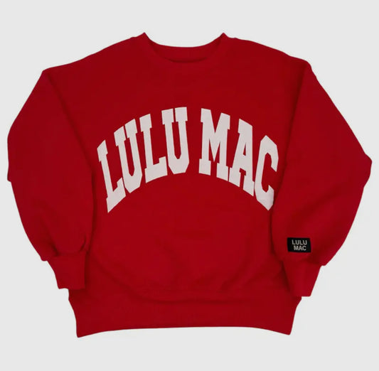 Lulu Mac Red/ White Sweatshirt