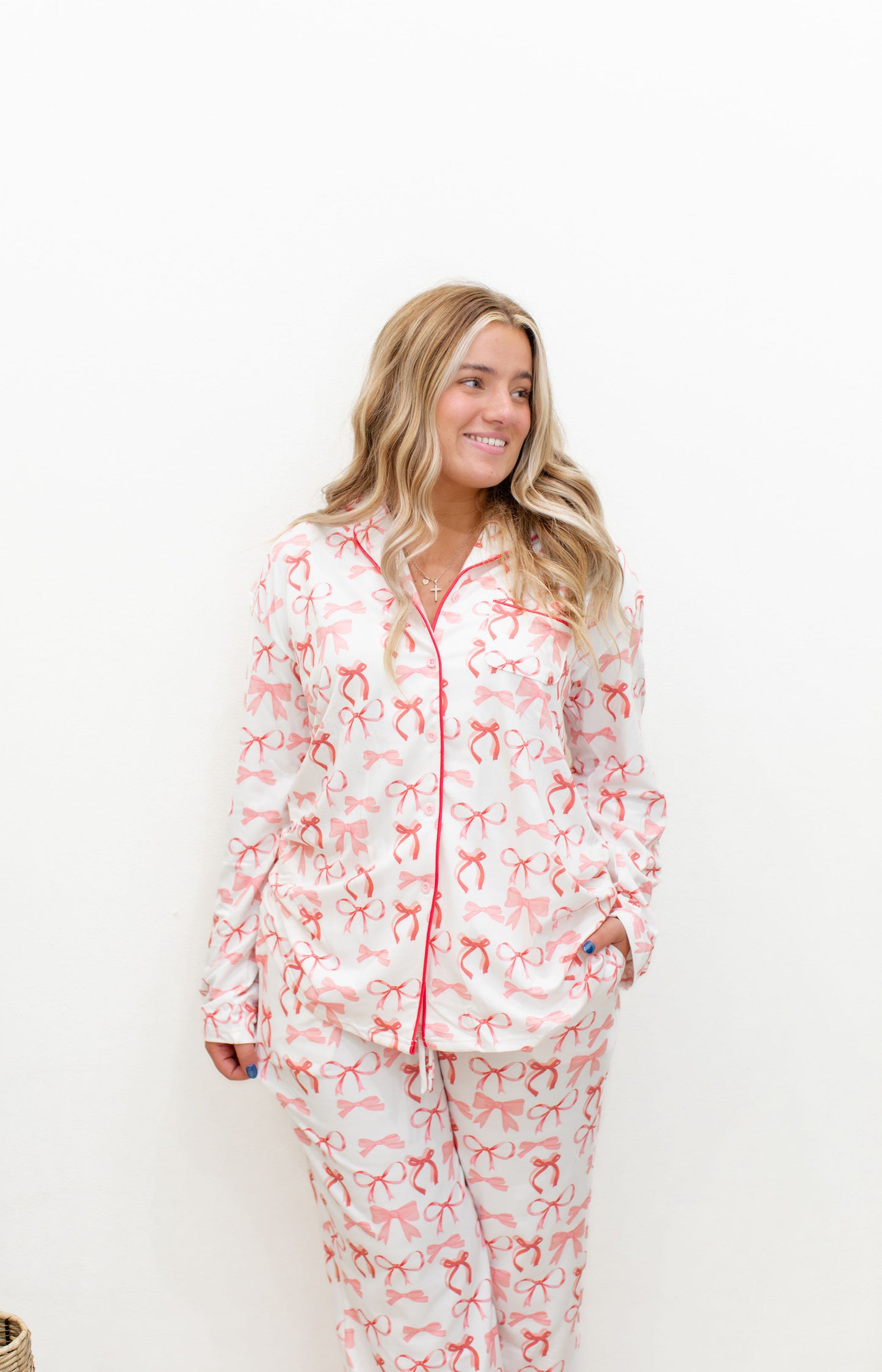 Pink Bow Pajama Set