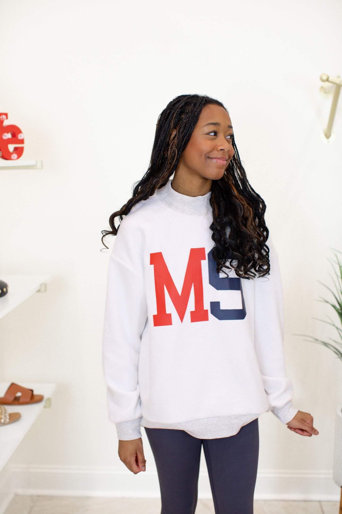 MS Reversible Mock Neck Sweatshirt