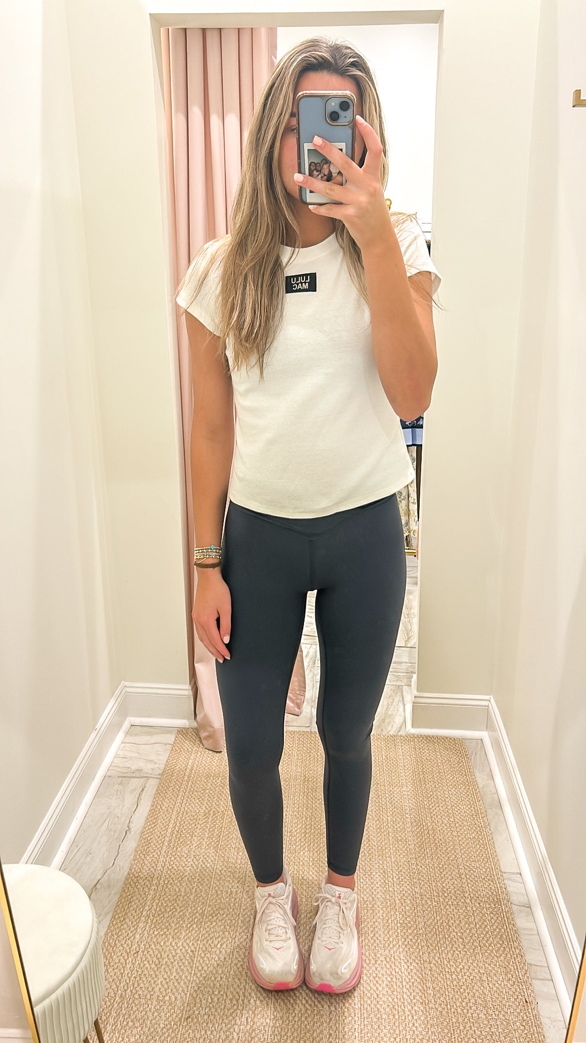Charcoal High Rise Full Length V Shape Leggings
