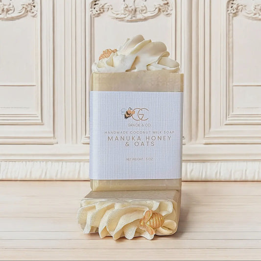 Manuka Honey, Oats & Coconut Milk Shea Butter Soap