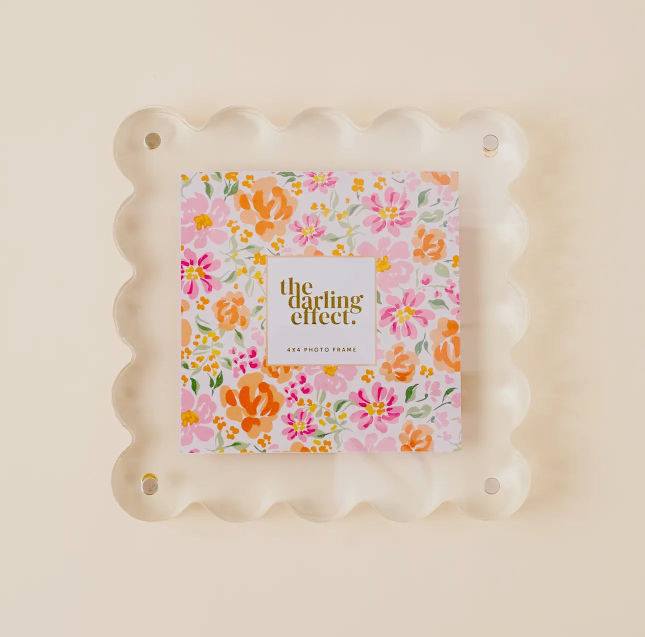 Clear Squared Scalloped Acrylic Frame