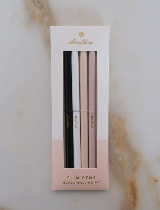 Matte Neutrals Slim Pens