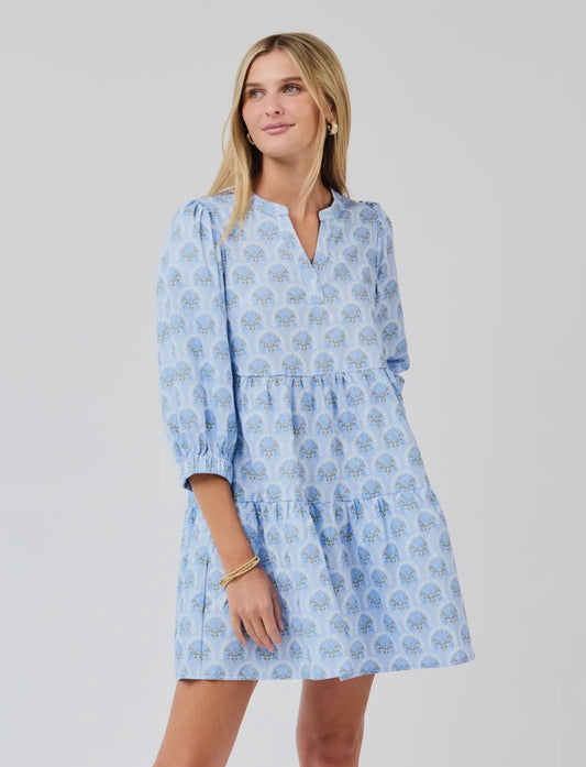 Cooper Dress | Botanical Blooms Blue