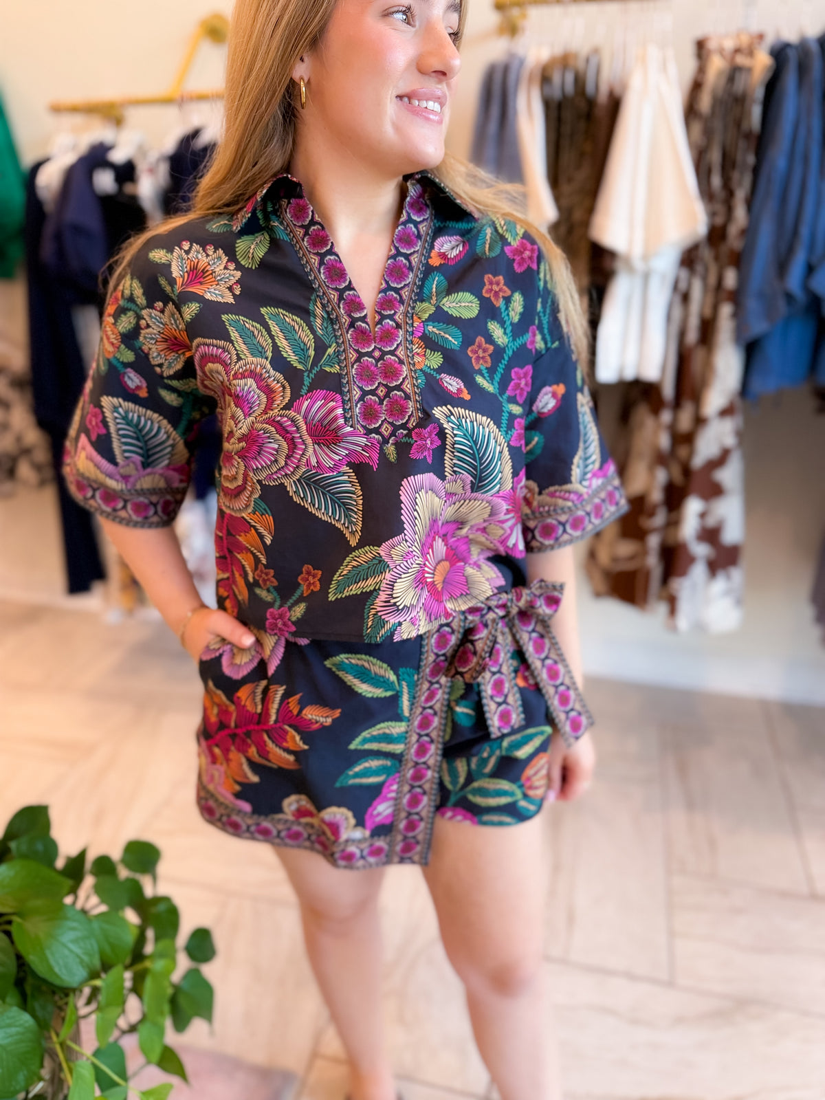 Floral Skort Set